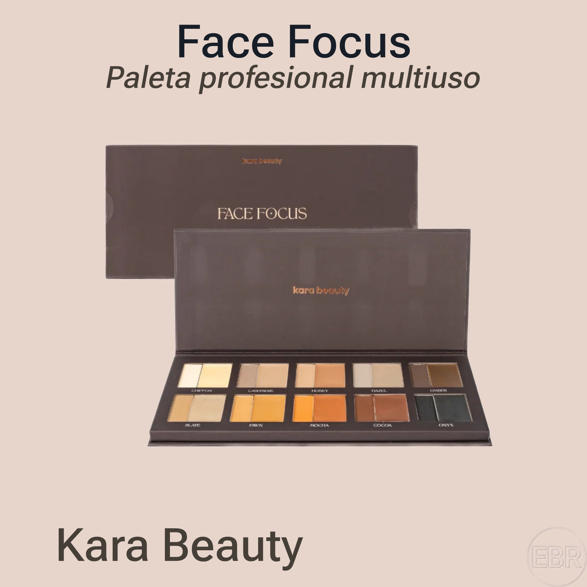 Kara Beauty - Face Focus - Paleta Multiusos Rostro, Ojos y Cejas