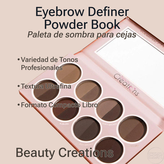 Beauty Creations - Eyebrow Definer Powder Book - Paleta de Sombras para Cejas