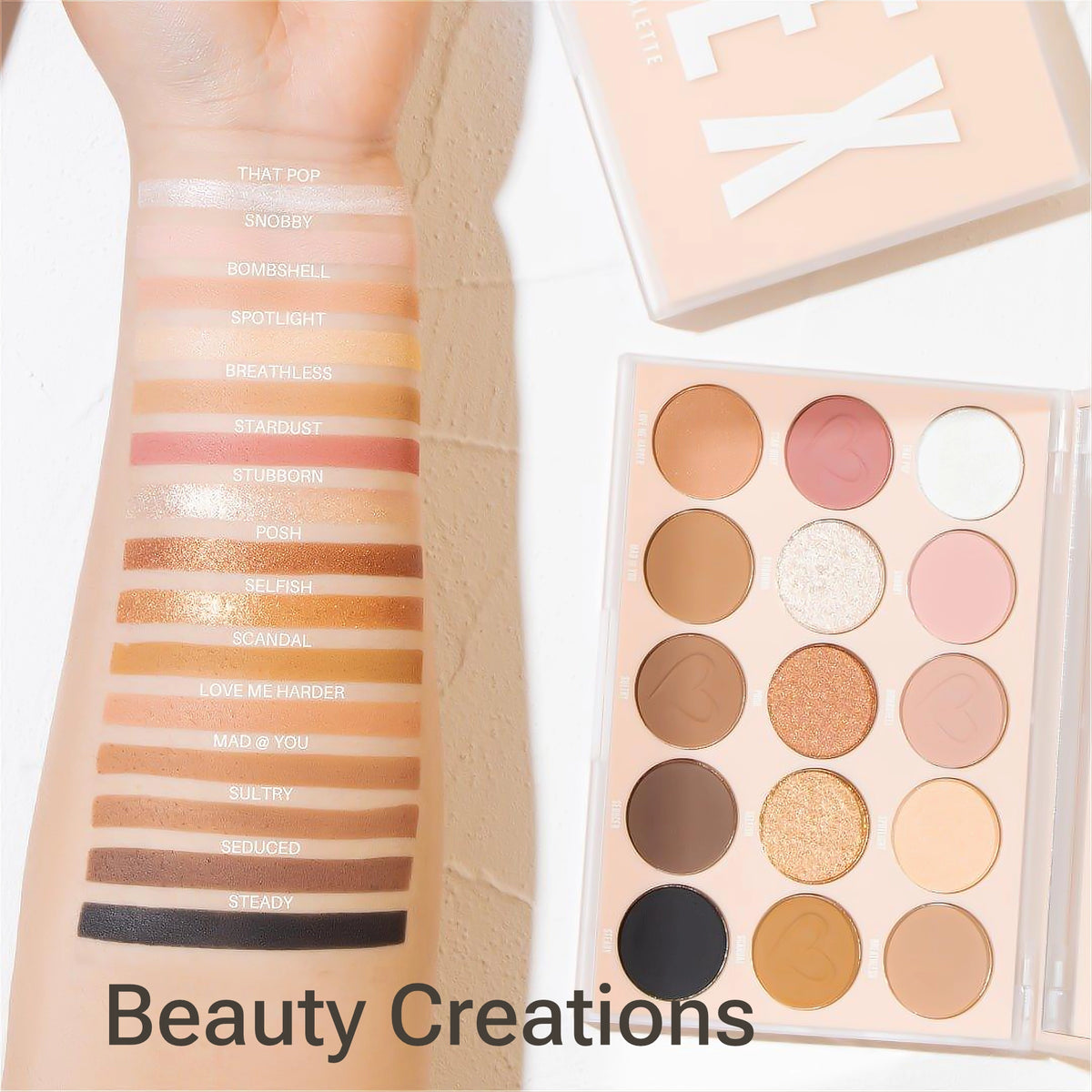 Beauty Creations - Nude X - Paleta de Sombras