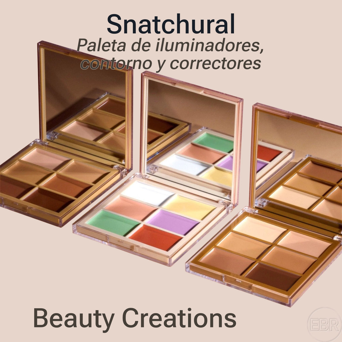 Beauty Creations - Snatchural - Paleta de Iluminadores, Contorno y Correctores