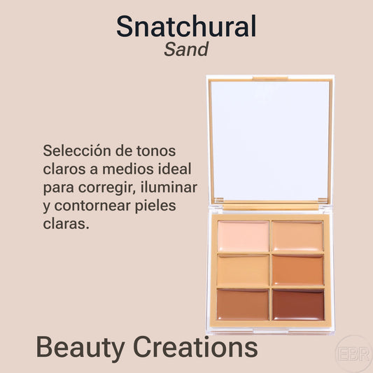 Beauty Creations - Snatchural - Paleta de Iluminadores, Contorno y Correctores