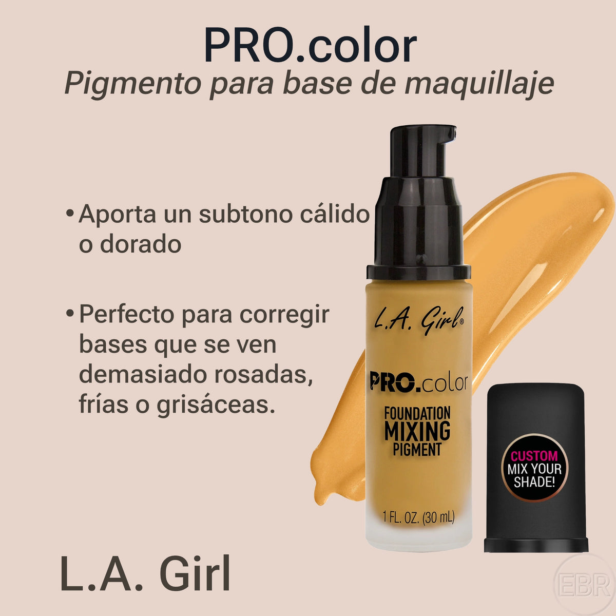 L.A. Girl - PRO.color Foundation Mixing Pigment - Pigmento para Base