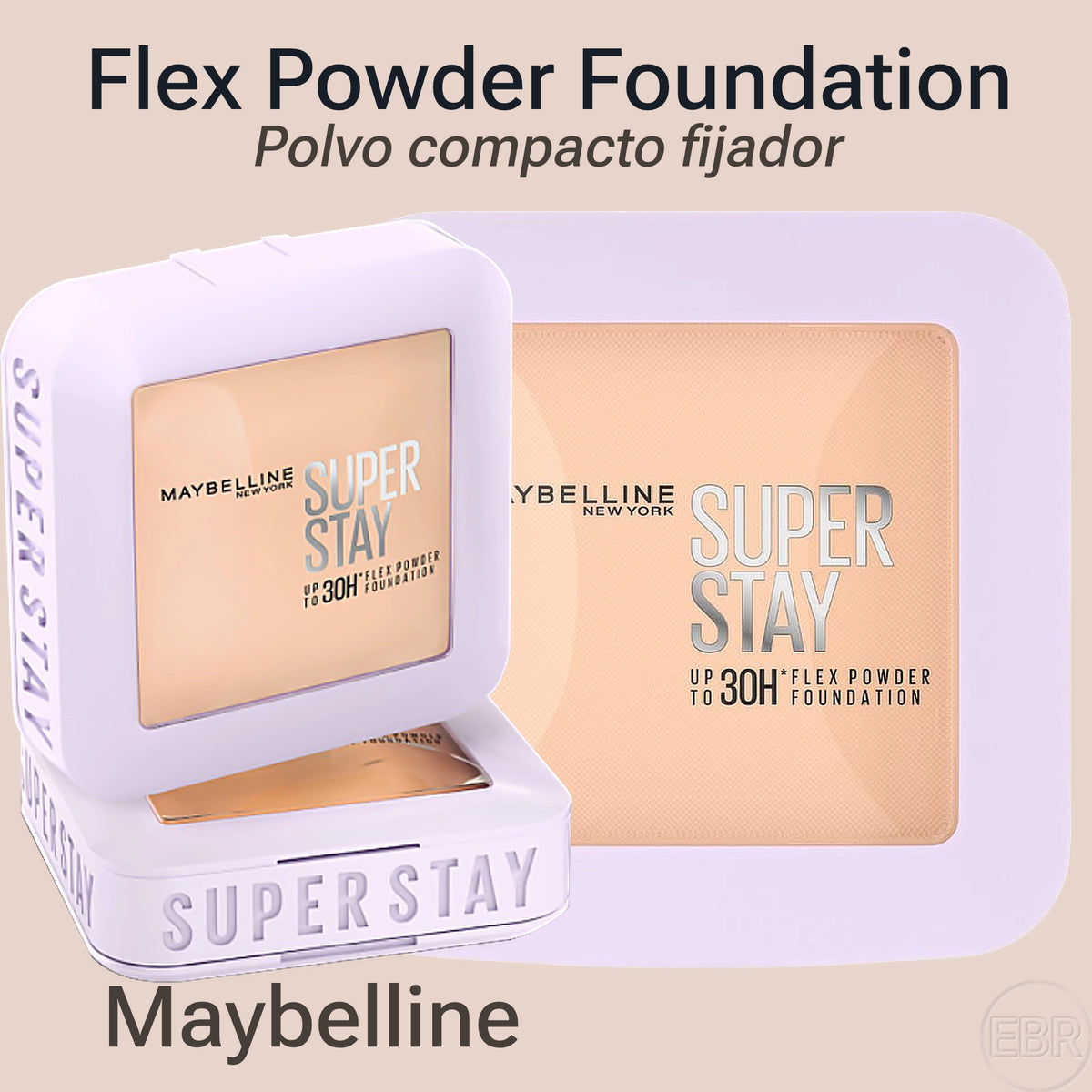 Maybelline - Super Stay Flex Powder Foundation - Base de Maquillaje en Polvo Compacto