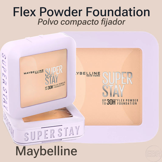 Maybelline - Super Stay Flex Powder Foundation - Base de Maquillaje en Polvo Compacto