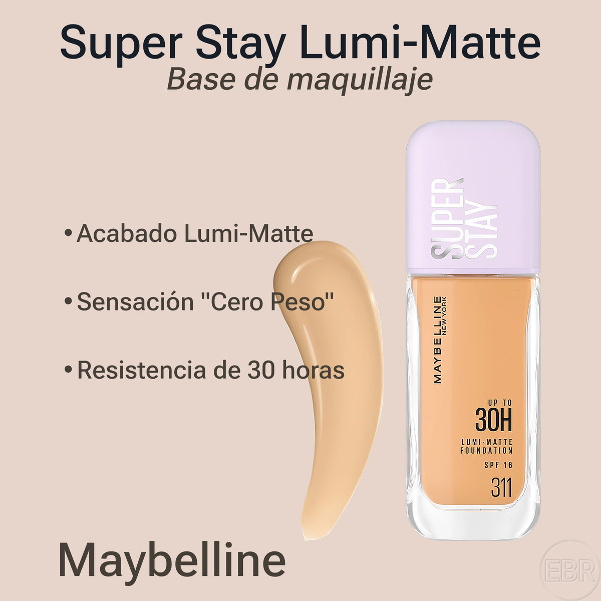 Maybelline - Super Stay Lumi-Matte - Base de Maquillaje Líquida