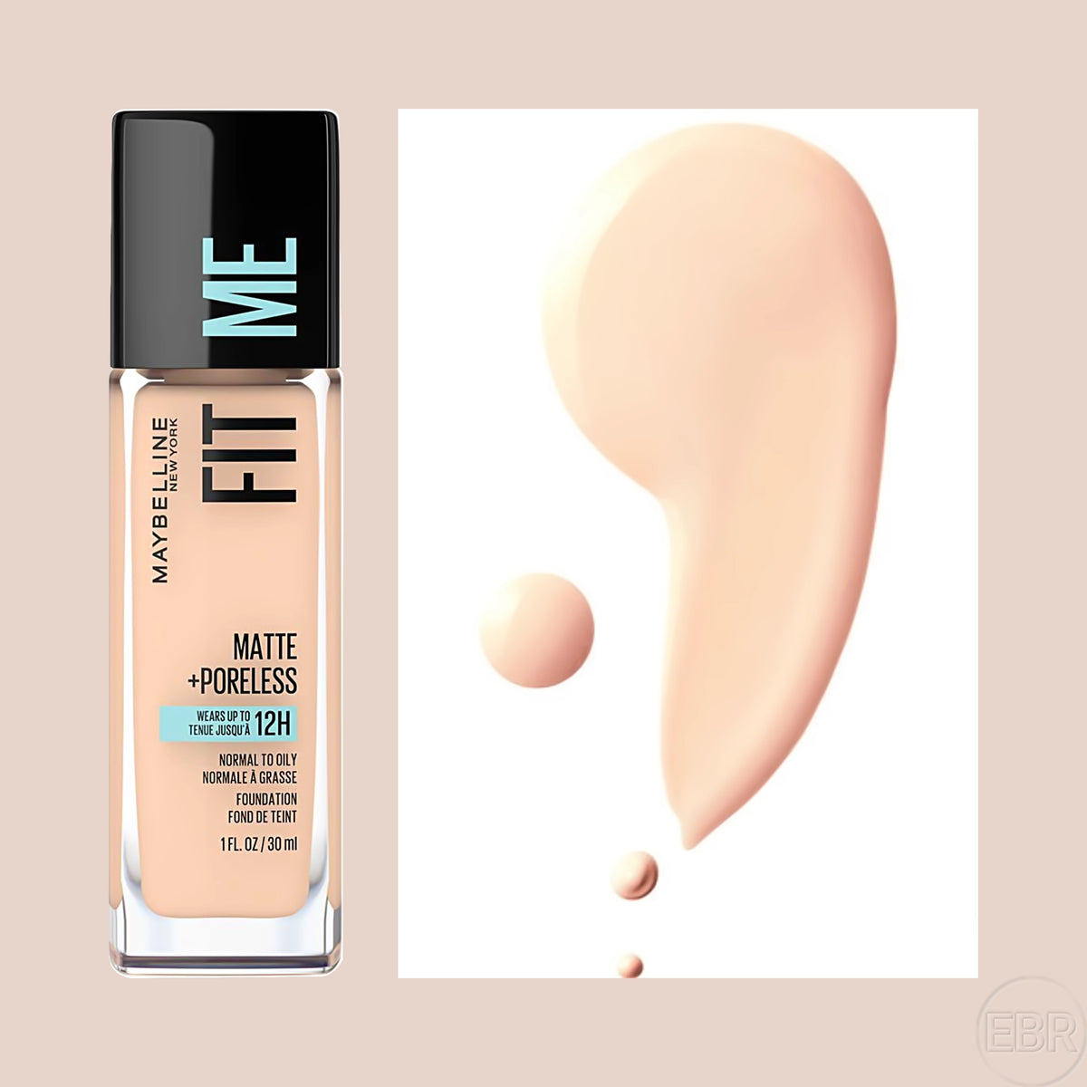 Maybelline - Fit Me Matte + Poreless - Base de Maquillaje Líquida