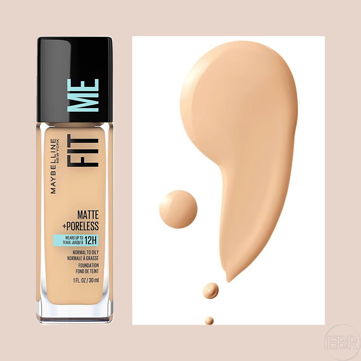Maybelline - Fit Me Matte + Poreless - Base de Maquillaje Líquida