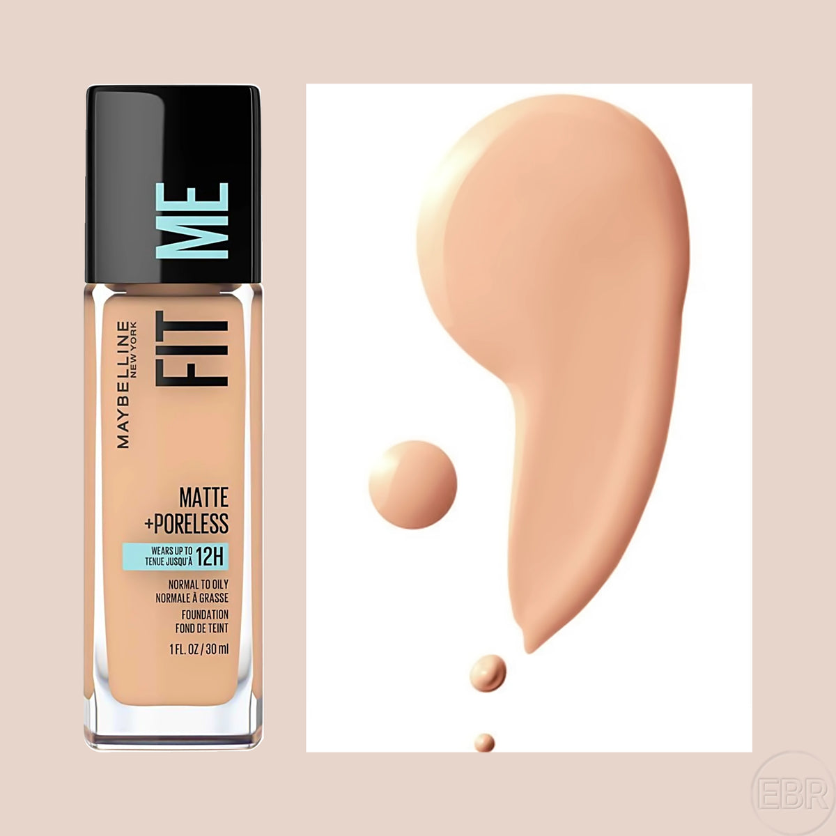 Maybelline - Fit Me Matte + Poreless - Base de Maquillaje Líquida